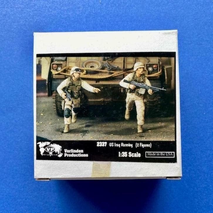 Verlinden	2337	US Iraq Running	1/35	Resin, Hobby en Vrije tijd, Ophalen of Verzenden, Nieuw, 1:35 tot 1:50