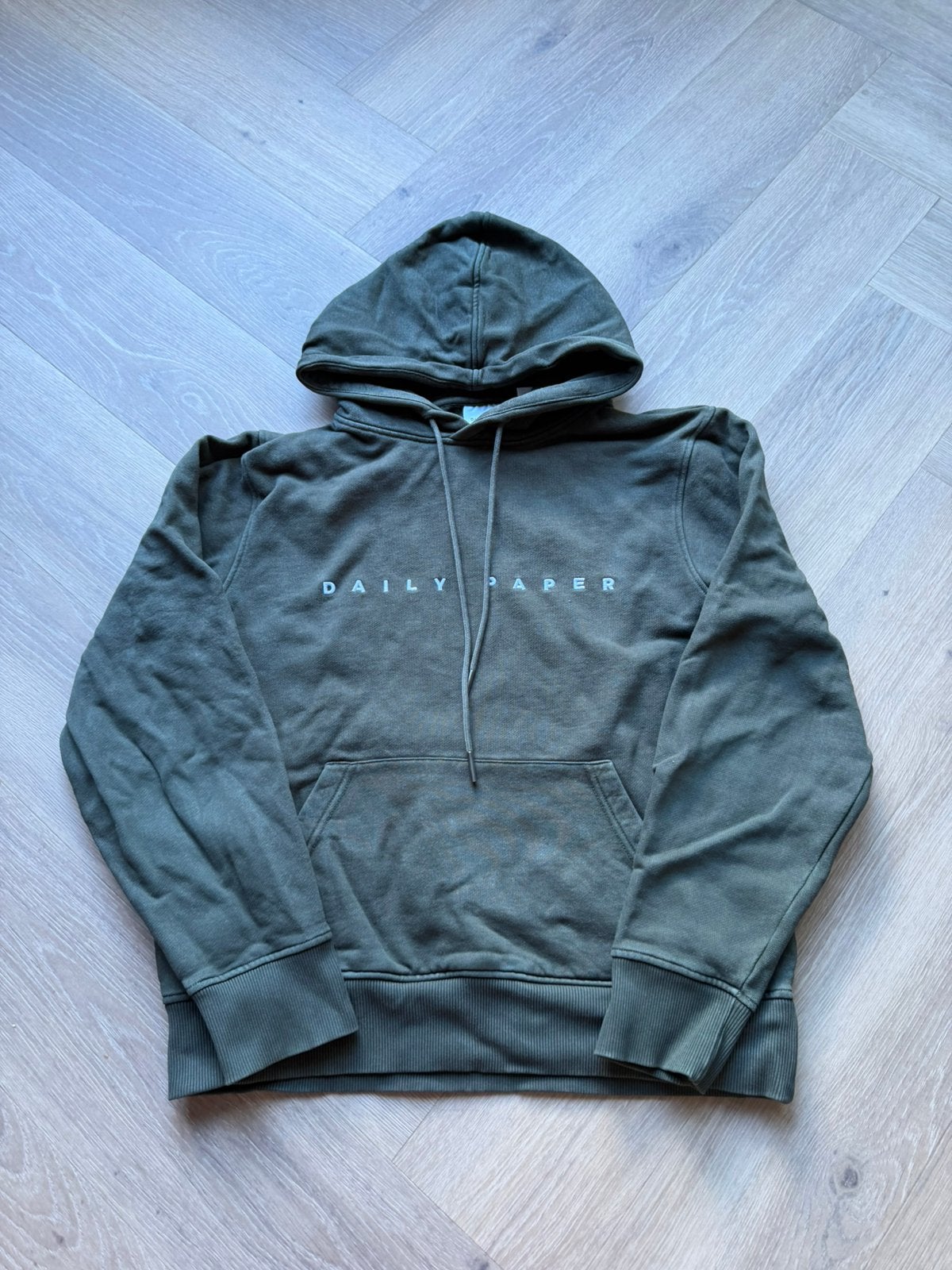 Daily Paper hoodie heren donkergroen | maat S, Ophalen of Verzenden, Zo goed als nieuw, Groen