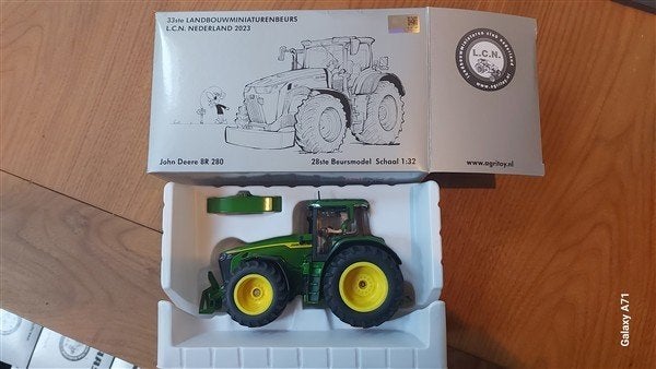 Siku LCN 2023 John Deere BR 280, Ophalen of Verzenden, Zo goed als nieuw, Tractor of Landbouw, SIKU