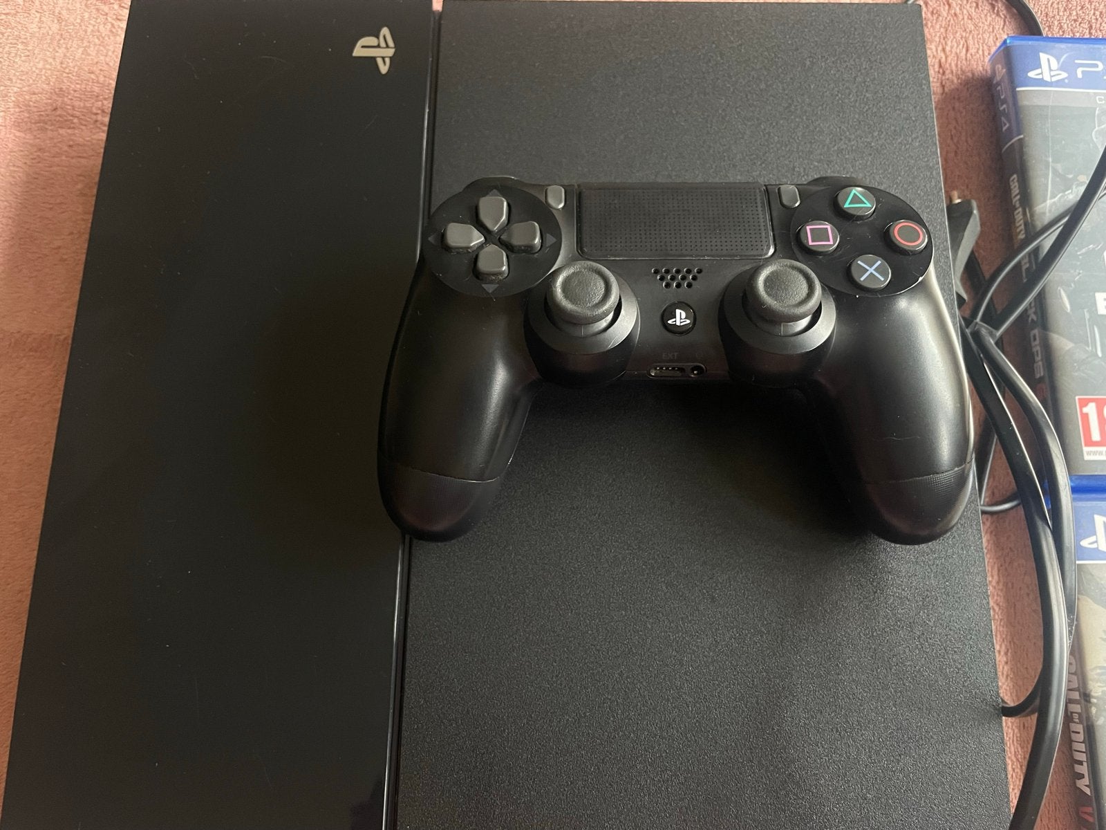 PlayStation 4 (PS4) met controller en games, Spelcomputers en Games, Spelcomputers | Sony PlayStation 4, Ophalen of Verzenden