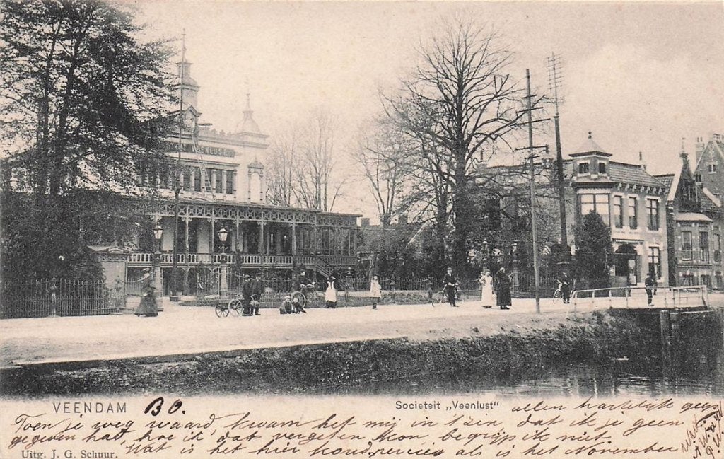 702-394-015 Veendam Societeit Veenlust, Verzenden, Voor 1920, Groningen