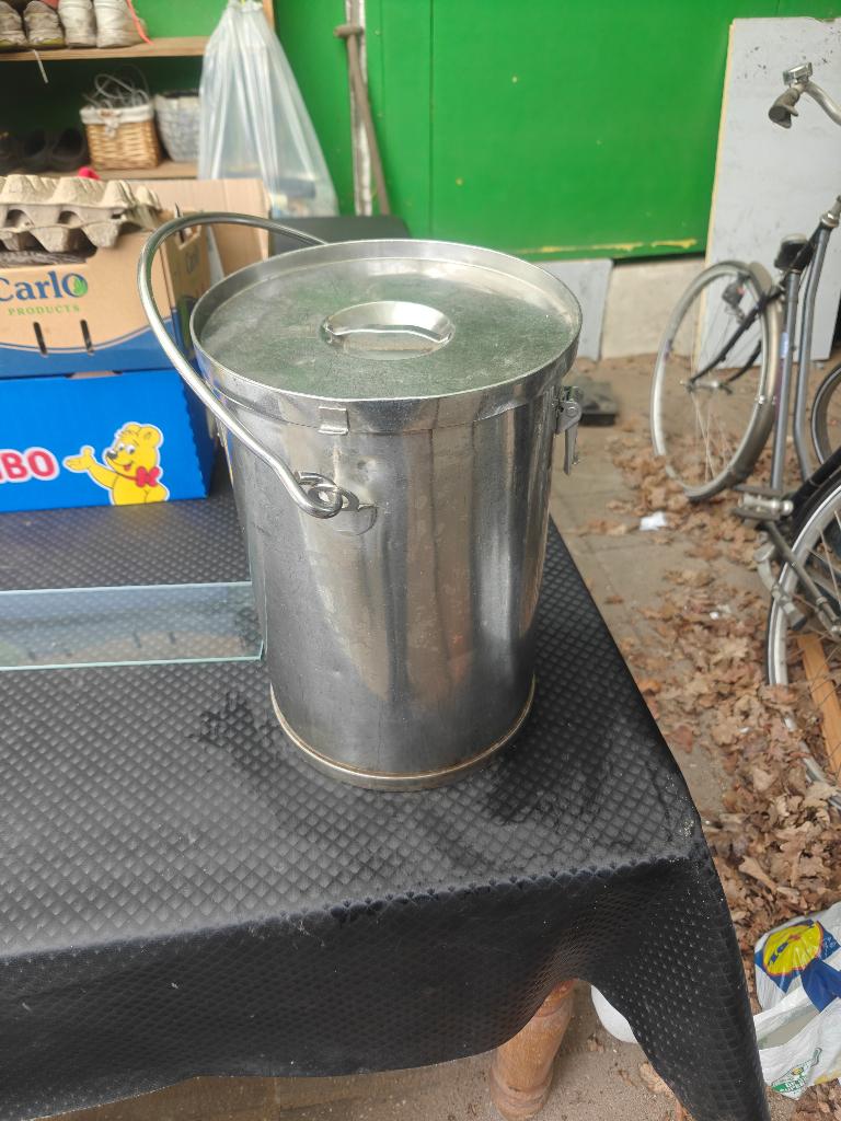 Soepcontainer 10 liter dubbelwandig RVS Horeca, Witgoed en Apparatuur, Ophalen, Gebruikt