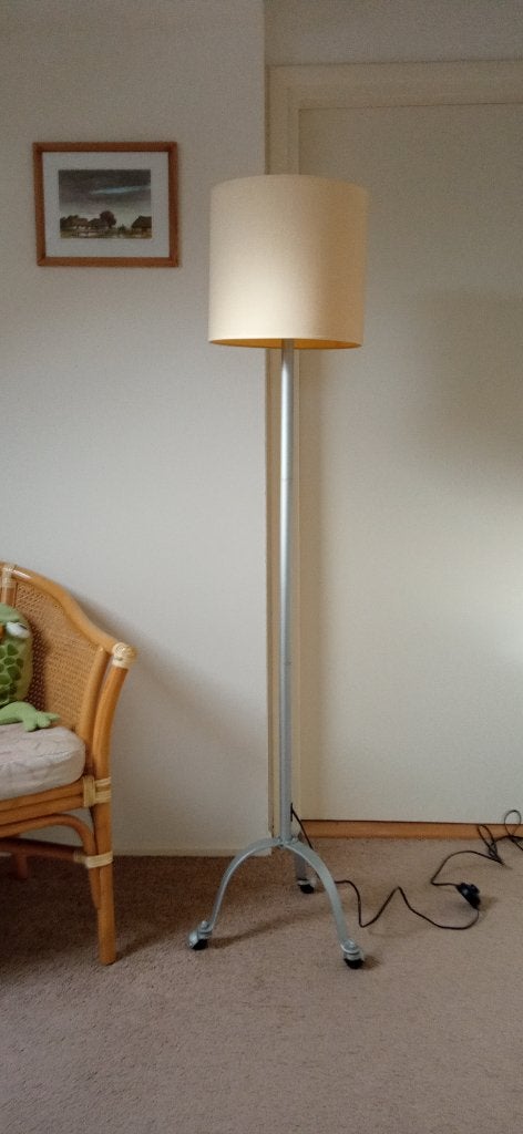 Staande lamp te koop, Ophalen, Gebruikt, Metaal, Overige fittingen