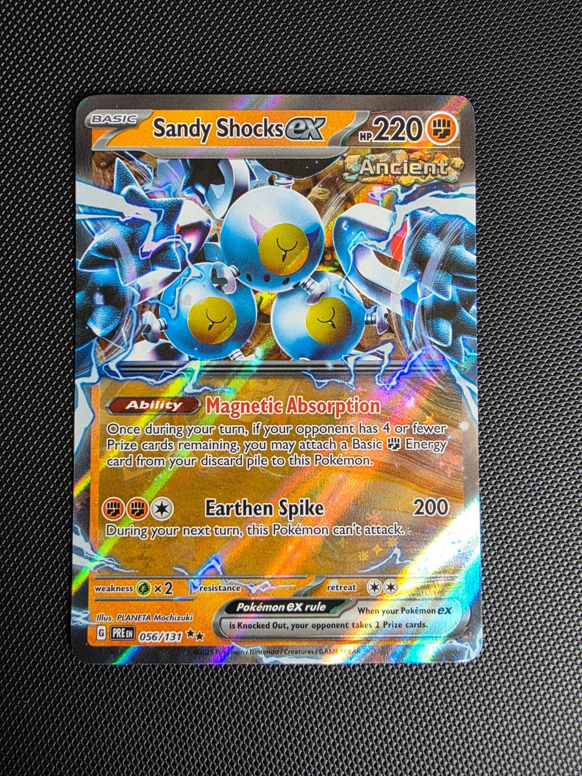 sandy shocks ex #056 prismatic evolutions, Ophalen of Verzenden, Nieuw, Losse kaart