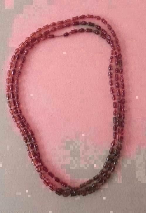 Kunststof Ketting 150 cm amberkleurig, Sieraden, Tassen en Uiterlijk, Ophalen of Verzenden, Zo goed als nieuw, Kunststof