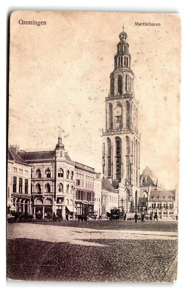 Groningen, Martinitoren, Verzenden, Voor 1920, Gelopen, Groningen
