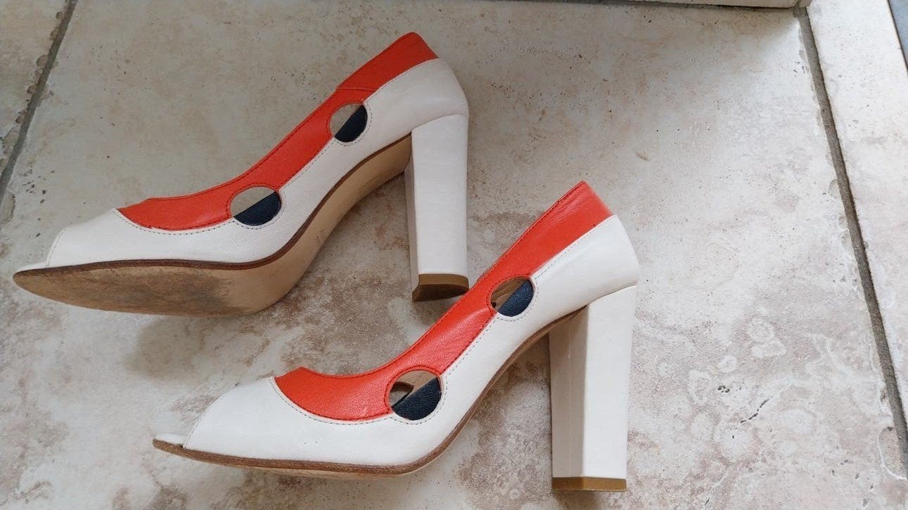 vero cuoio leren pumps 38 zgan, Ophalen, Overige kleuren, Zo goed als nieuw, Vero cuoio