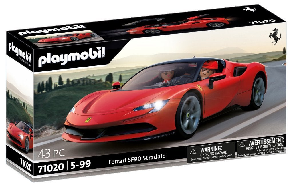 PLAYMOBIL Cars 71020 Ferrari SF90 Stradale 43 delig, Complete set, Voertuig, Nieuw, Ophalen of Verzenden