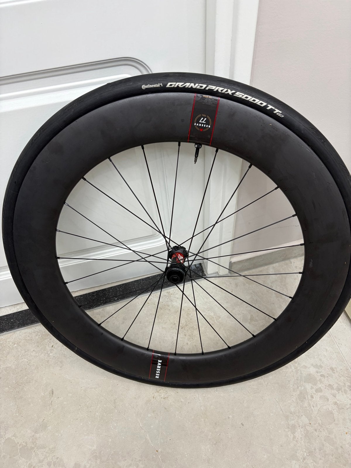 Reserve wiel 77mm hoog met DT Swiss 240 naaf, Fietsen en Brommers, Wiel, Gebruikt, Ophalen of Verzenden, Racefiets