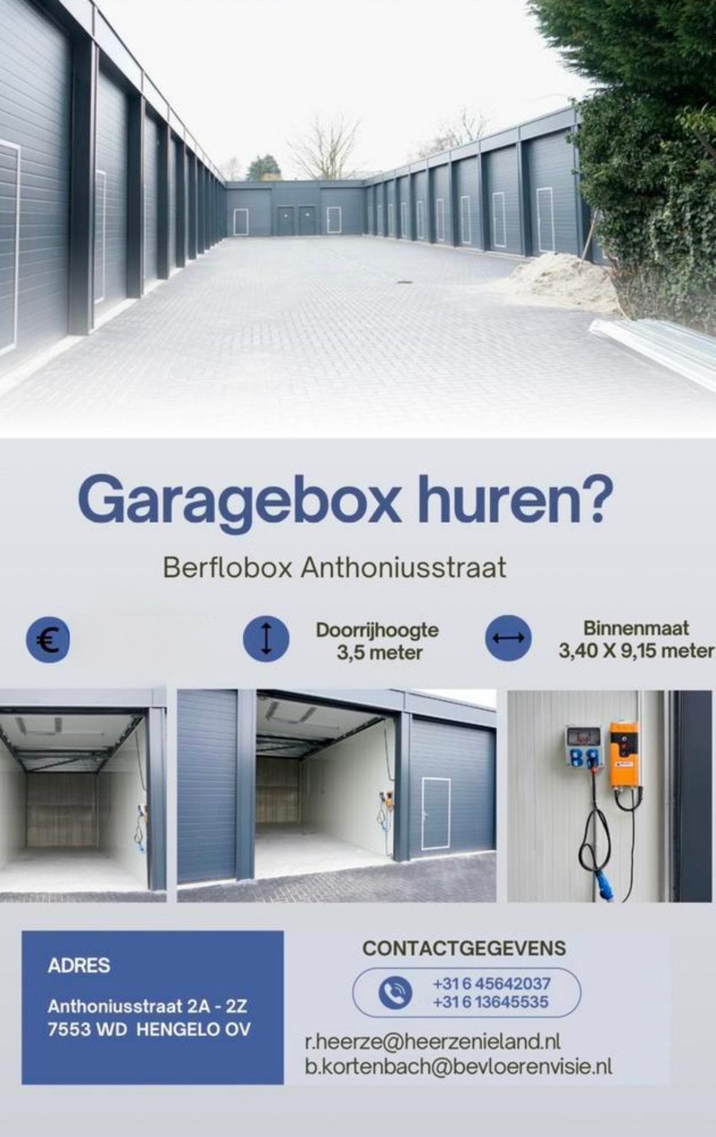 Garagebox te huur, grote garagebox, stalling,  Hengelo o