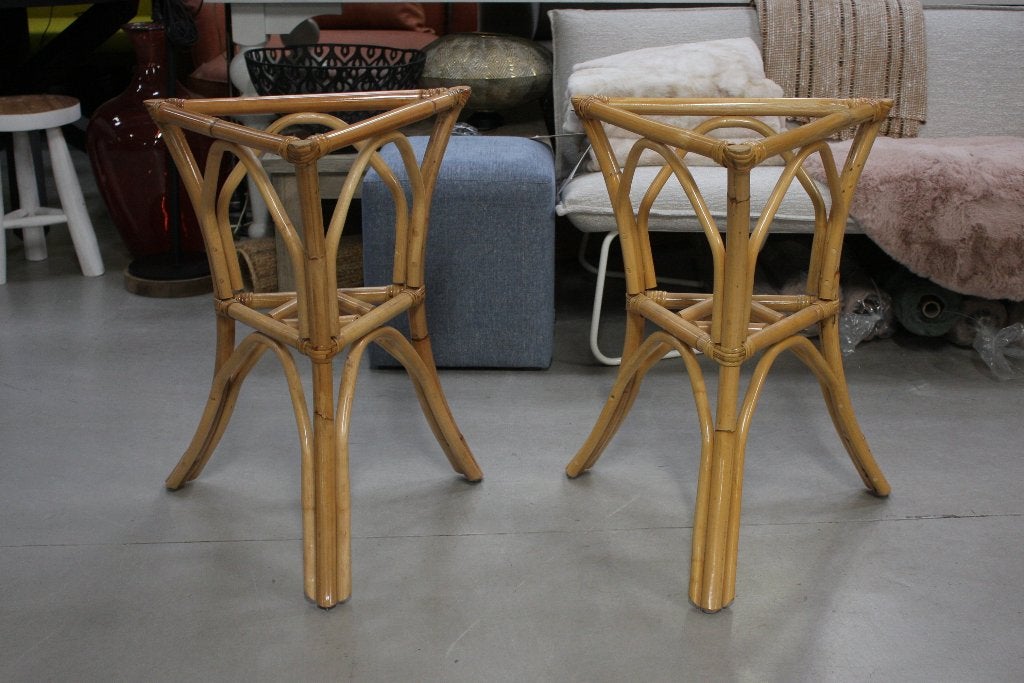 2 x rotan onderstellen tafelpoot voor tuintafel terrastafel, 50 tot 100 cm, Zo goed als nieuw, Overige vormen, Overige materialen