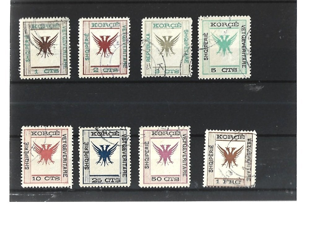 811 ALBANIE NR 3-10 SERIE GESTEMPELD, Verzenden, Overige landen, Gestempeld