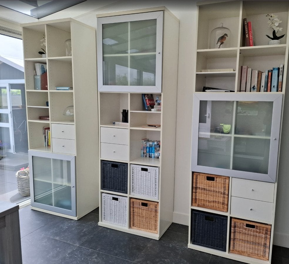 3 IKEA EXPEDIT/KALLAX  vakkenkasten, Huis en Inrichting, Ophalen, Gebruikt, Tijdloos
