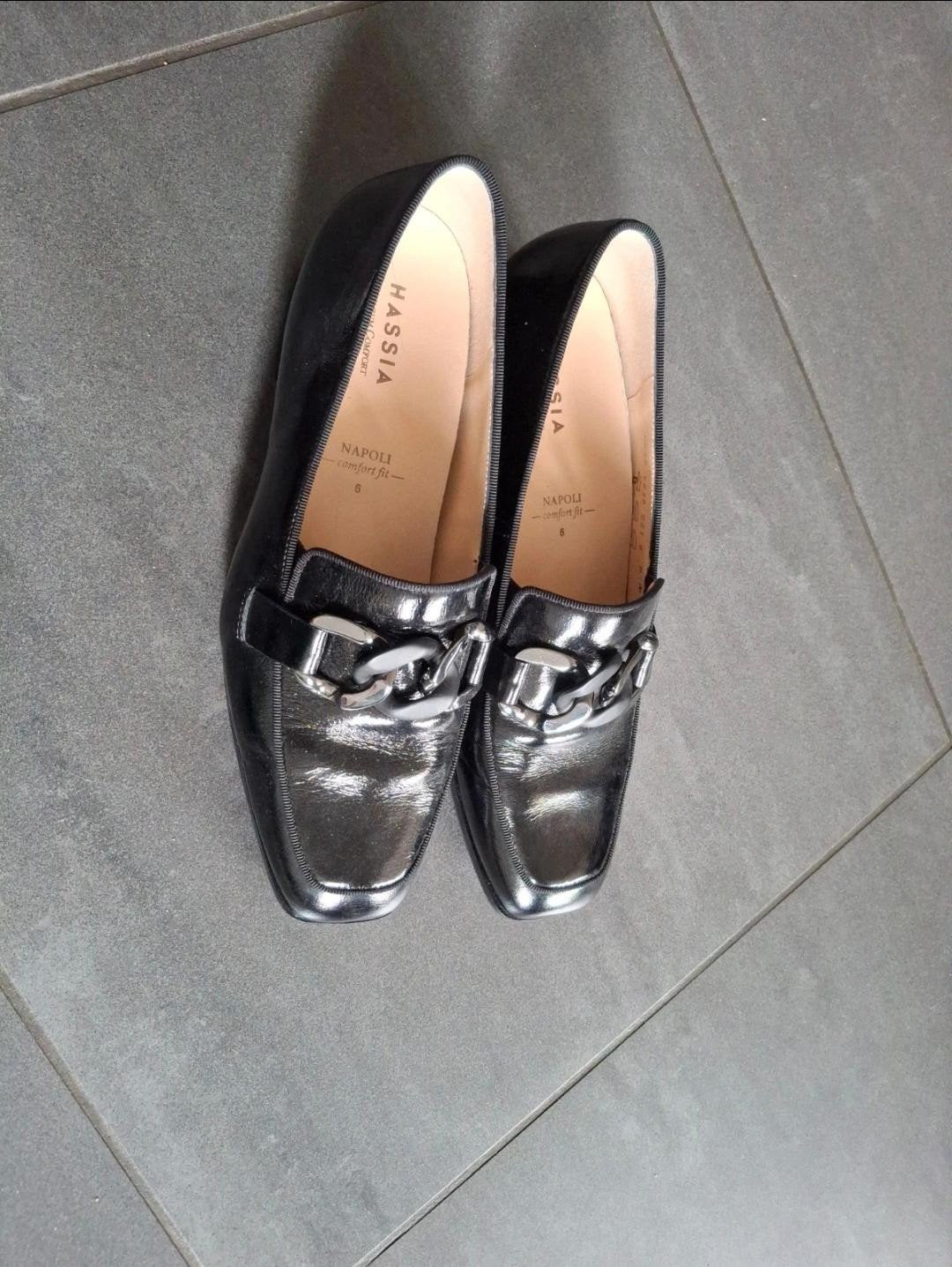 Hassia napoli premium comfort zwart 39 zgan, Ophalen of Verzenden, Zo goed als nieuw, Zwart