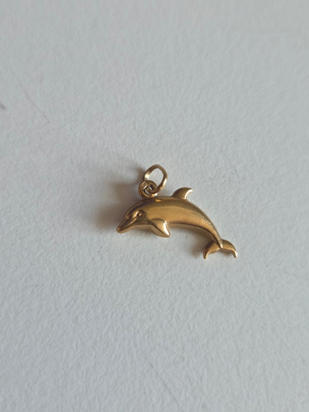 Gouden hanger dolfijn, Ophalen of Verzenden, Goud