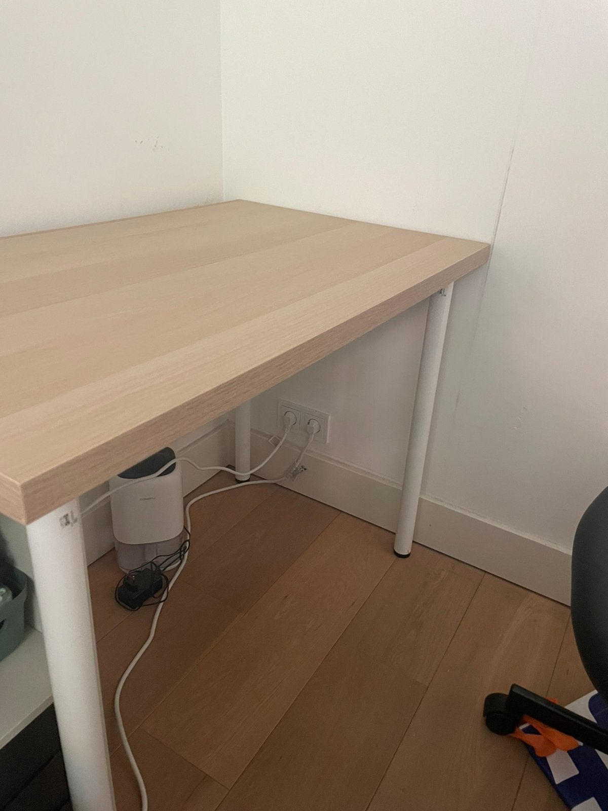IKEA LINNMON / ADILS Desk White Oak Effect 100x60 cm, Ophalen, Gebruikt, IKEA