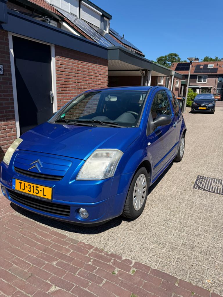 Citroën C2 1.4 I 2004 Blauw, Auto's, Citroën, Voorwielaandrijving, 450 kg, 4 cilinders, 962 kg