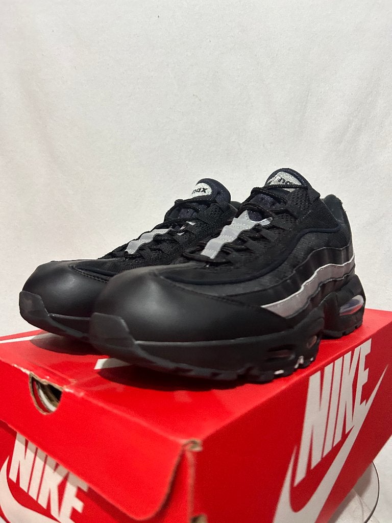 NIEUW IN DOOS Maat 47,5 - Nike Air Max 95 Black White Silver, Verzenden, Zwart, Nike, Nieuw