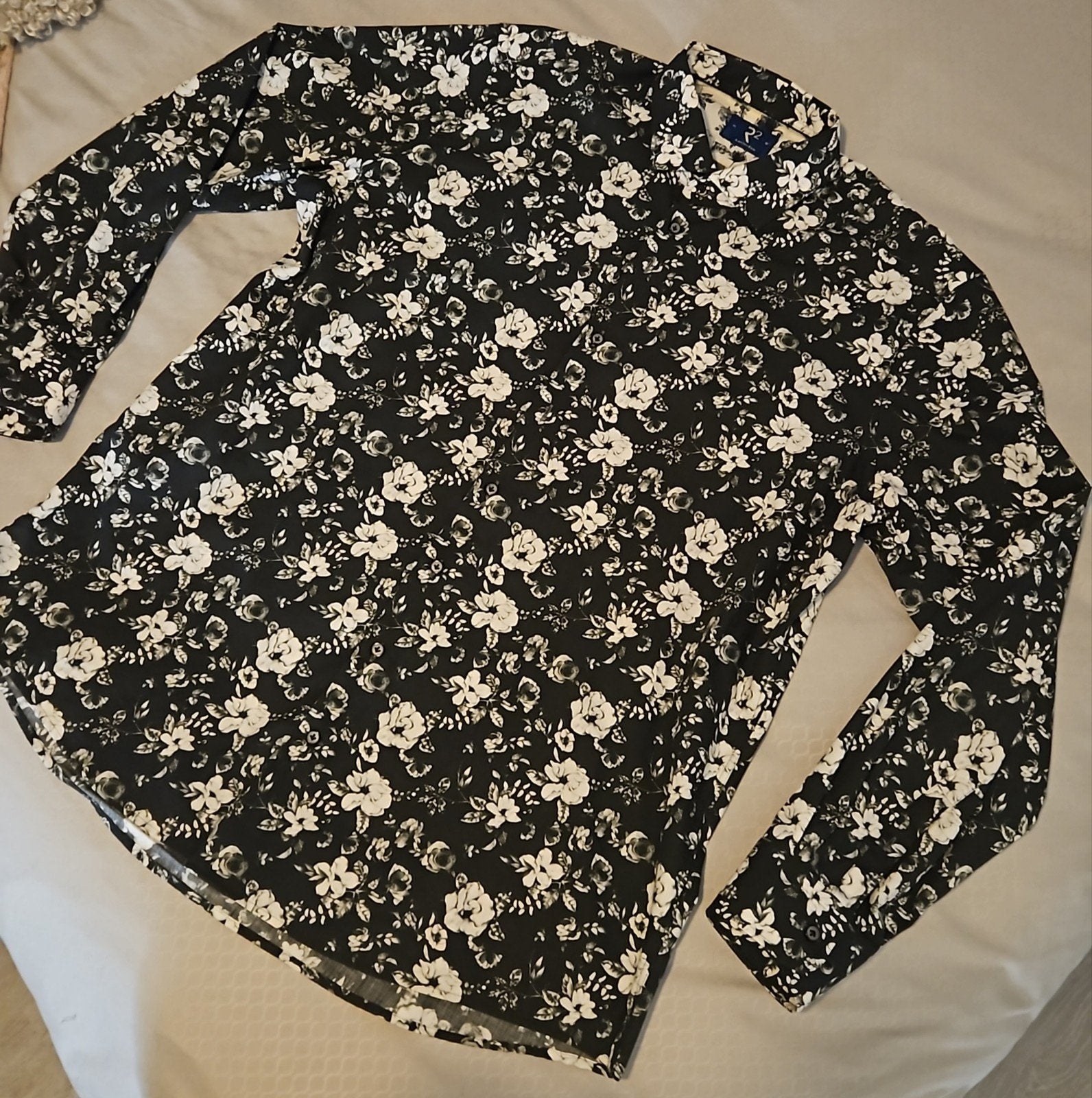 NIEUW R2 Amsterdam Heren Overhemd Bloemen 100% Katoen XXL, Ophalen of Verzenden