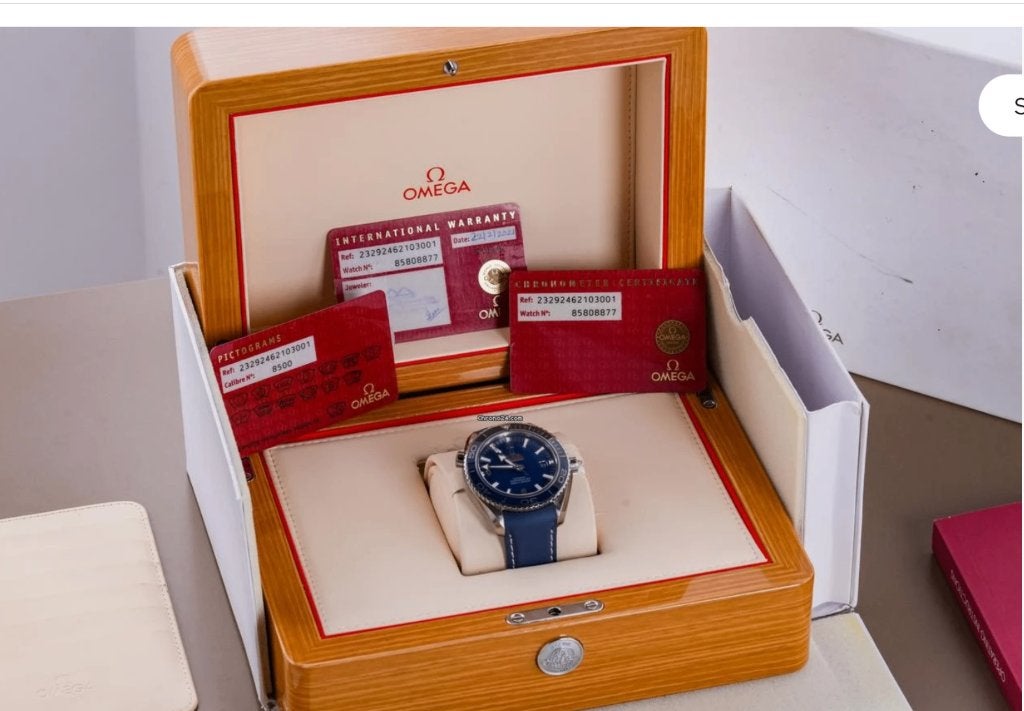 Omega seamaster planet ocean 45,5 titanium, Sieraden, Tassen en Uiterlijk, Horloges | Heren, Ophalen, Overige materialen, Polshorloge
