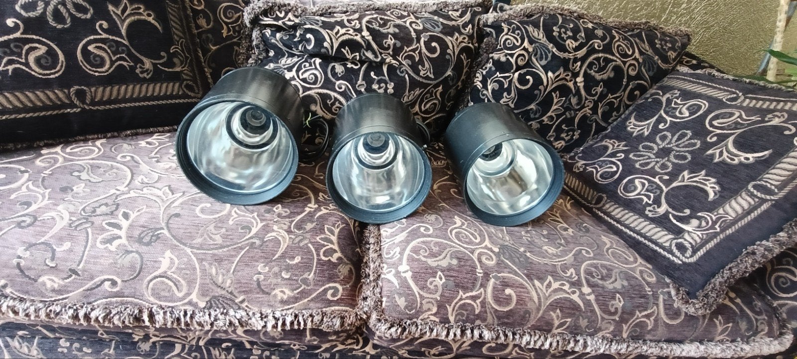 3 industriële hanglampen van Bega leuchten, Ophalen, E27 (groot), Zo goed als nieuw, Metaal