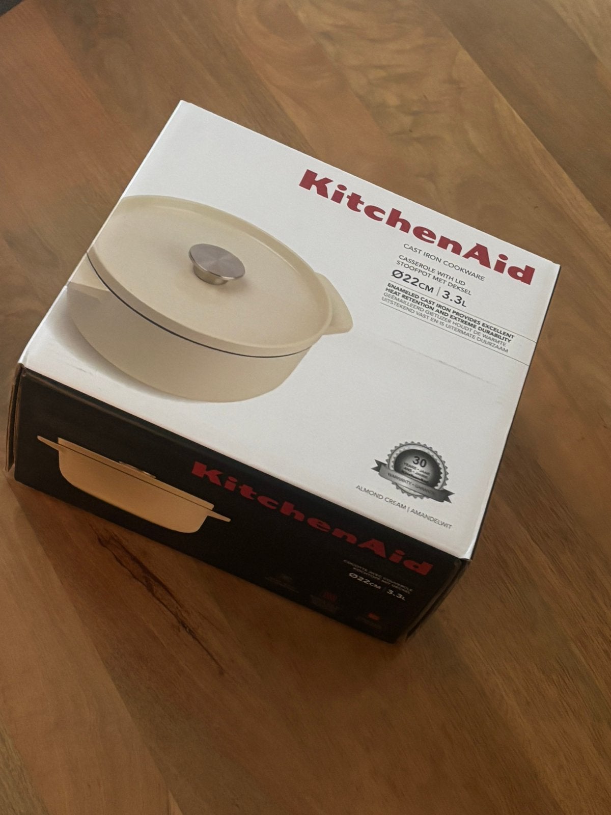 KitchenAid Gietzijzer braadpan 22cm nieuw, Ophalen of Verzenden, Nieuw, Gietijzer