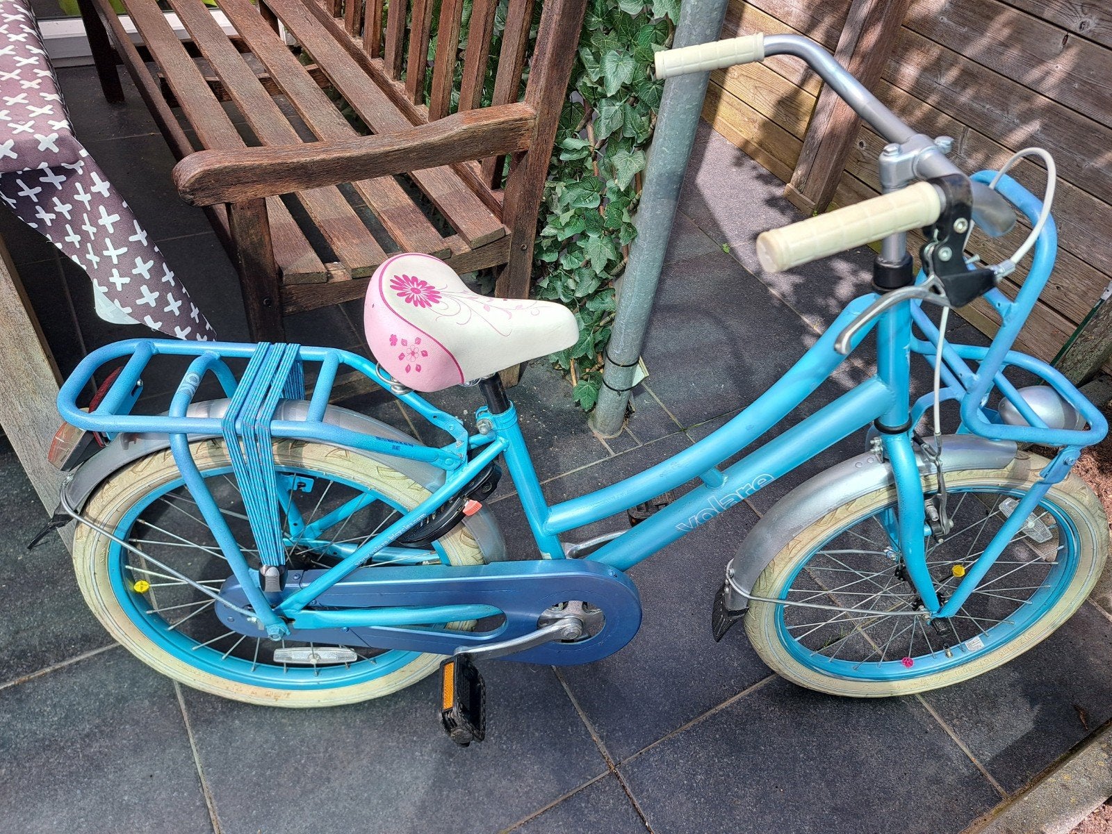 meisjes fiets 20 inch volare, Ophalen, Terugtraprem, Gebruikt, Volare