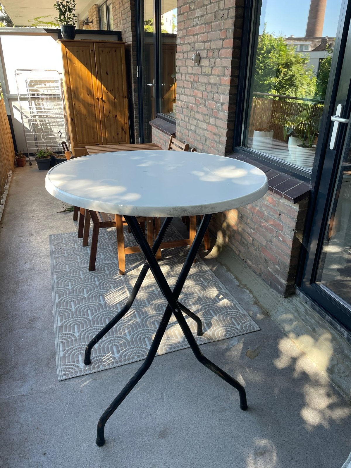 3x Hoge Klaptafel - Ø85cm, H110cm - Ideaal voor Feestjes, Ophalen, Gebruikt