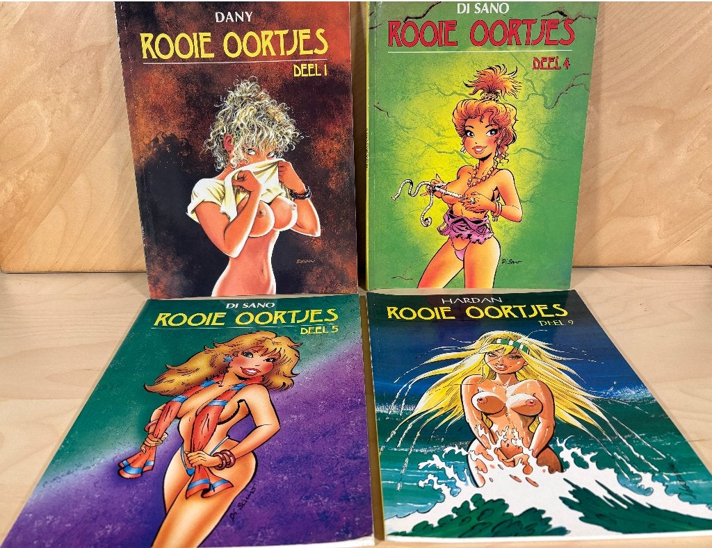 Kavel Rooie Oortjes strips (o.a. Deel 32!), Boeken, Meerdere stripboeken, Ophalen of Verzenden, Gelezen, Diverse auteurs