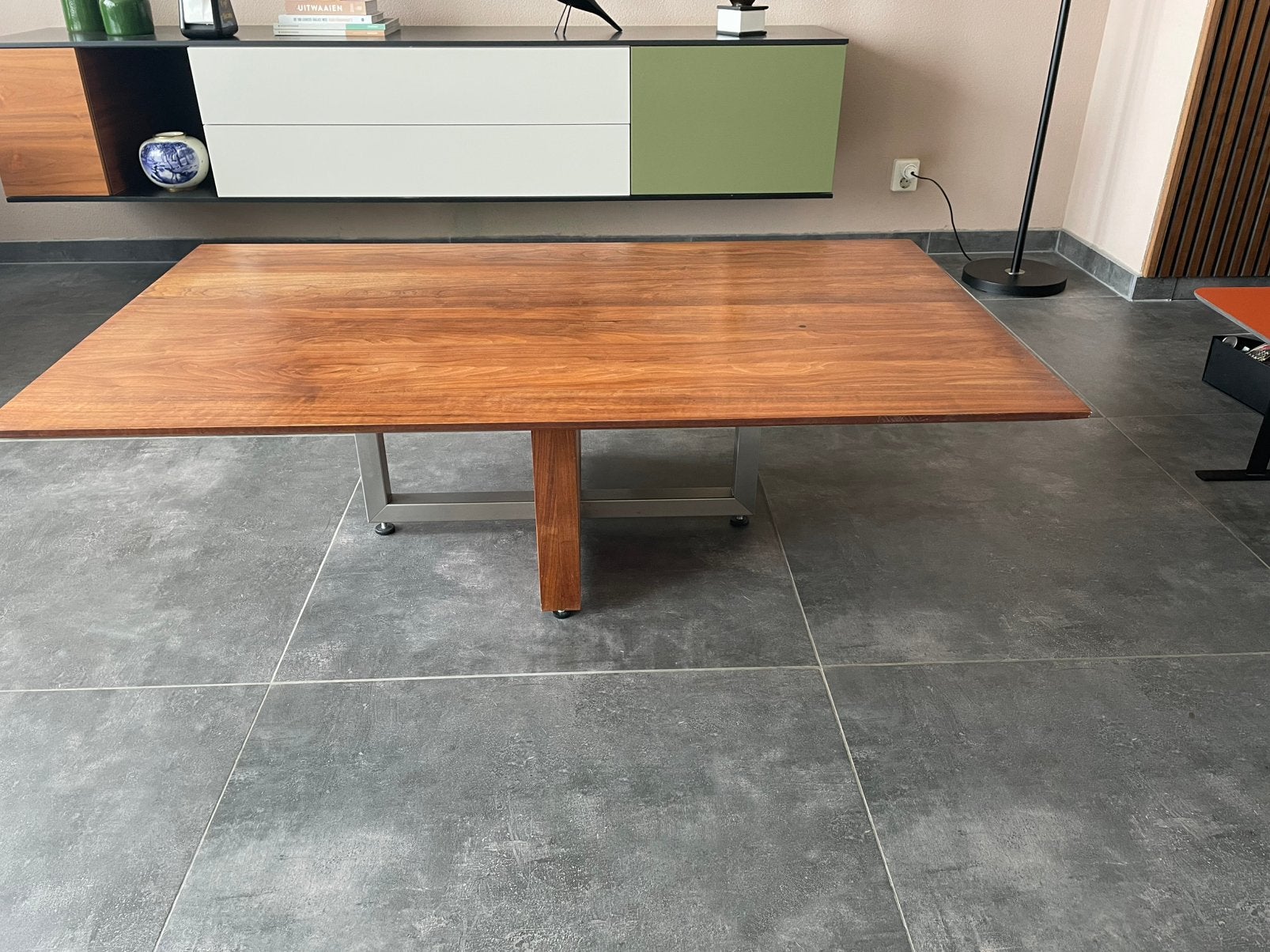 Design notenhout salontafel Bert Plantagie, Huis en Inrichting, Gebruikt, 100 tot 150 cm, Design, 50 tot 100 cm