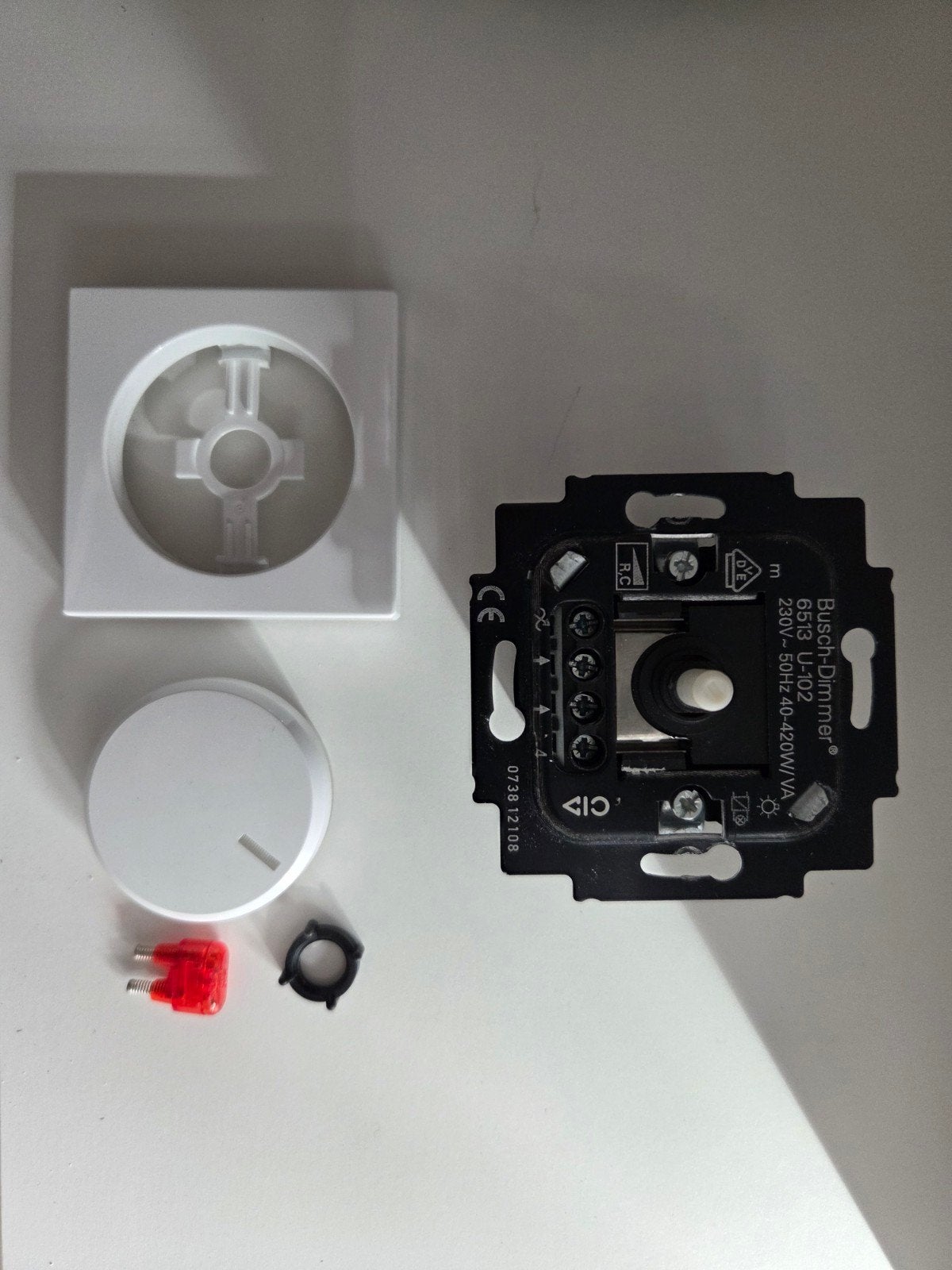 Busch-Jaeger Dimmer 6513 R,C Future Linear Wit, Ophalen of Verzenden, Gebruikt, Busch-Jaeger, Dimmer