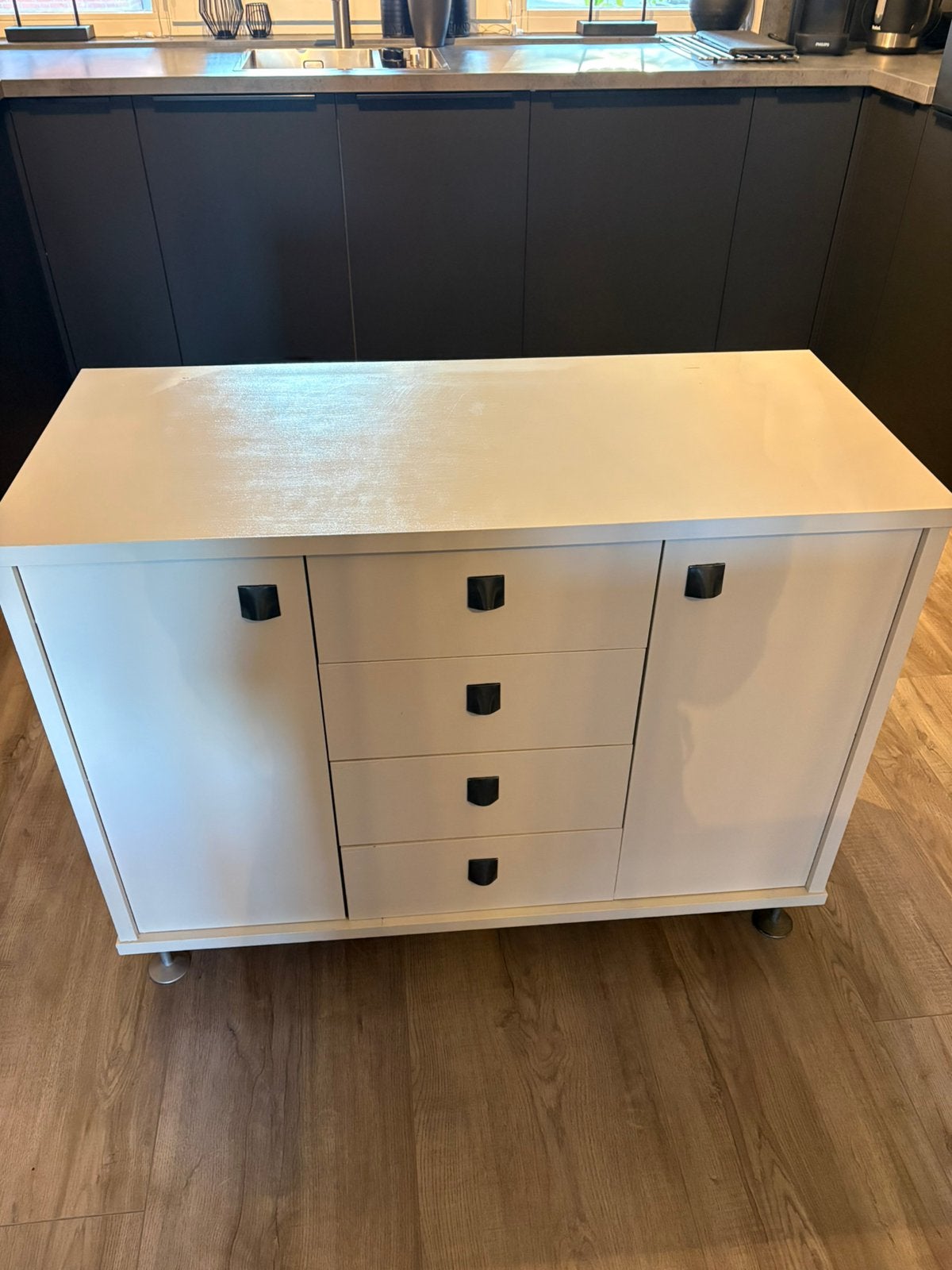 Dressoir kast met losse spiegel, Ophalen, Gebruikt, 25 tot 50 cm