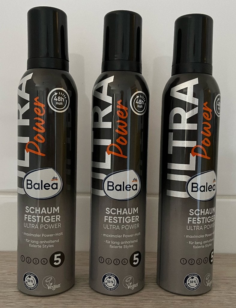 Haarschuim - Ultra Power - 3 stuks, Ophalen of Verzenden, Nieuw, Gel, Wax, Haarlak of Mousse