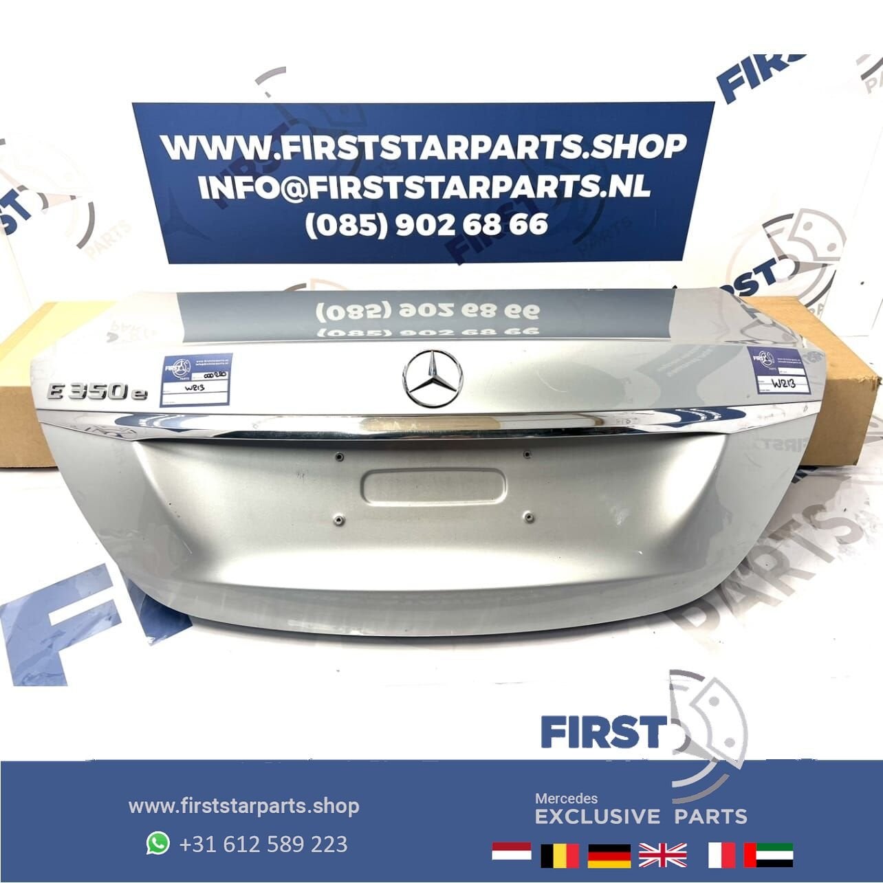 W213 E KLASSE ACHTERKLEP COMPLETE KOFFERKLEP KOFFERBAK origi, Gebruikt, Ophalen of Verzenden, Achter, -