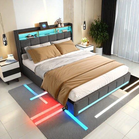Tweepersoonsbed – Bedframe – Boxspring – Opbergbed – Led-bed, Corvance B.V., Verzenden, Nieuw, Corvancebol@gmail.com