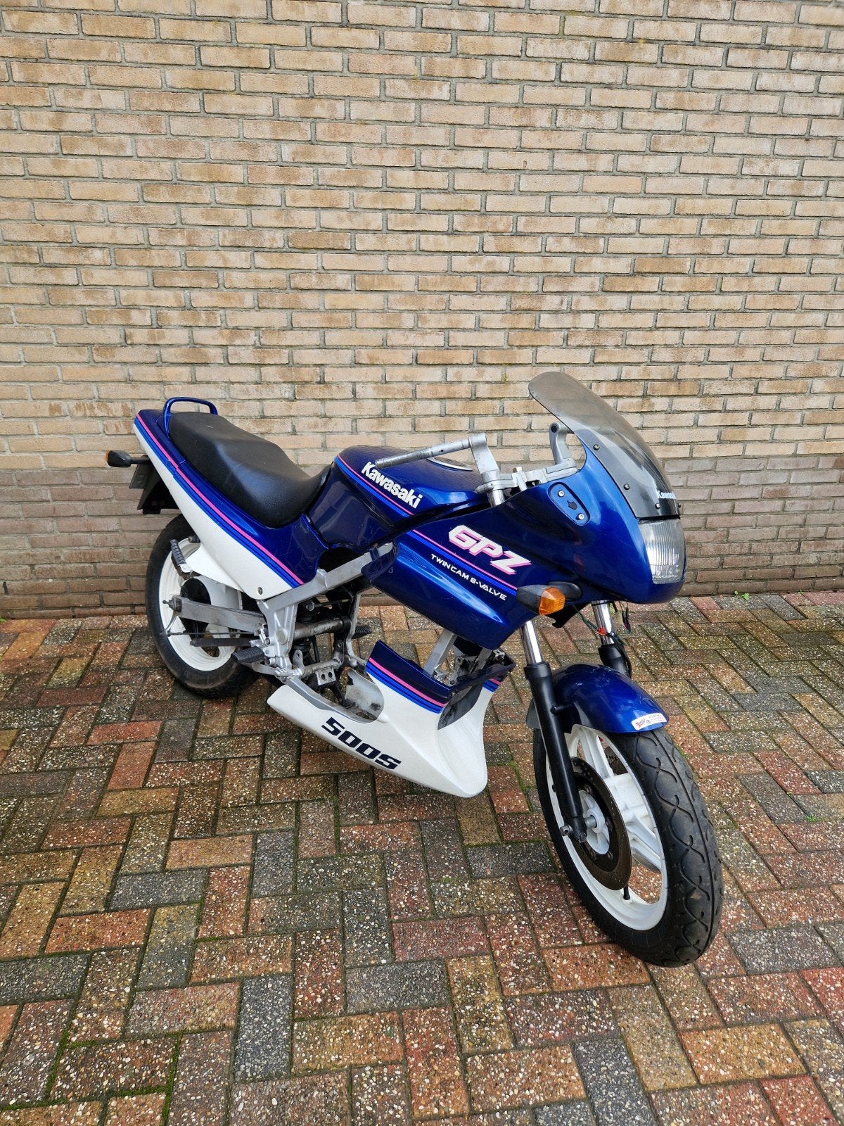 kawasaki Gpz 500S 1990 rollend frame, Ophalen, Gebruikt