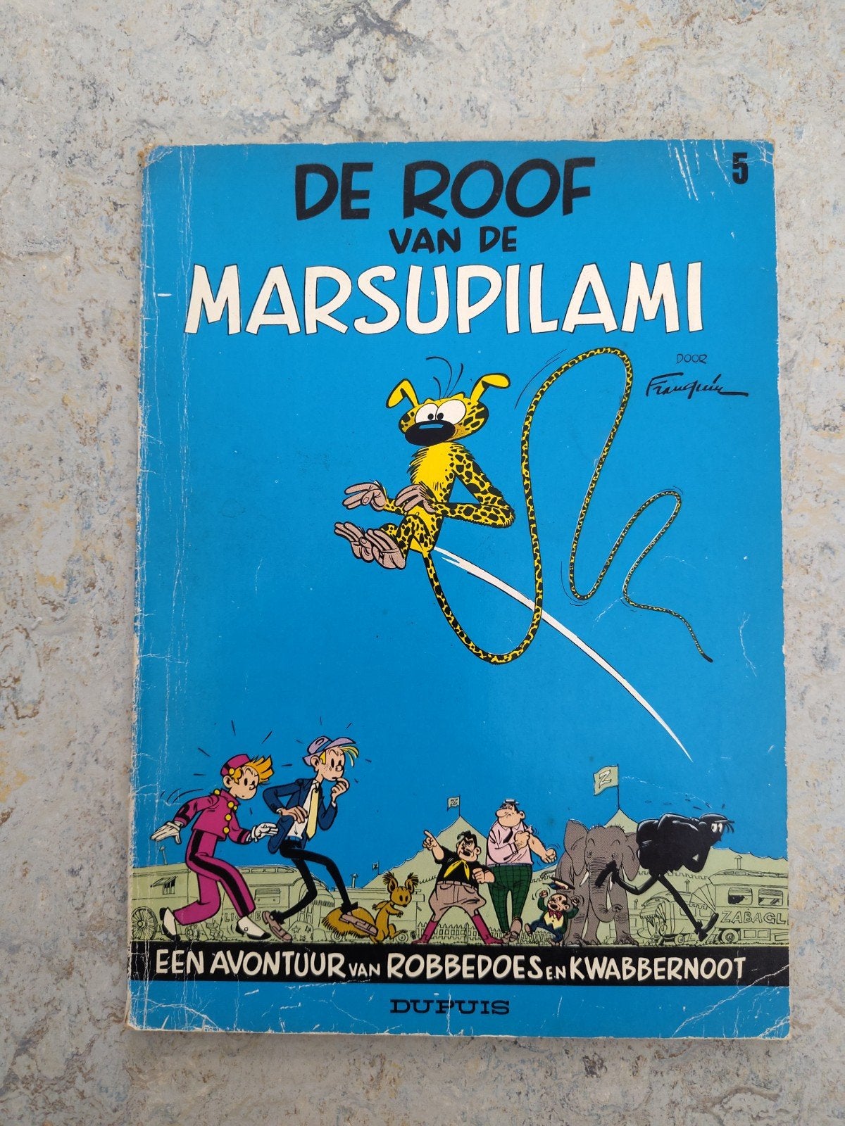 Robbedoes en Kwabbernoot: De Roof van de Marsupilami, Boeken, Ophalen of Verzenden