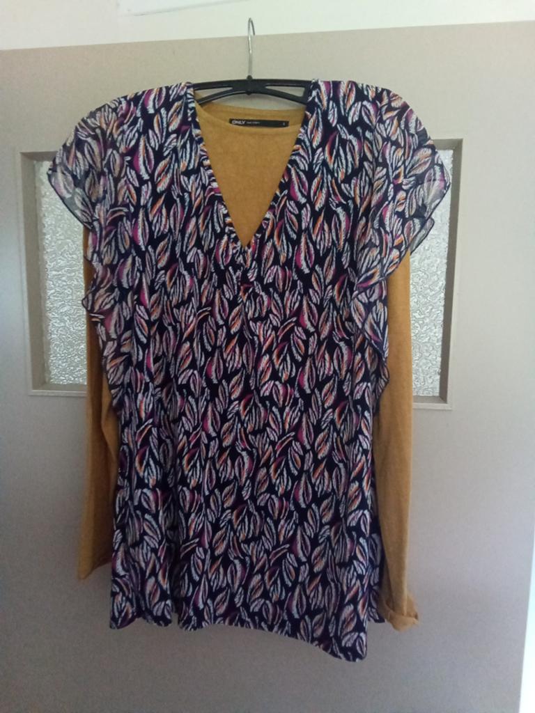 2 stuks: Shirt met print, maat S(paprika&only), Ophalen of Verzenden, Korte mouw, Maat 36 (S), Gedragen