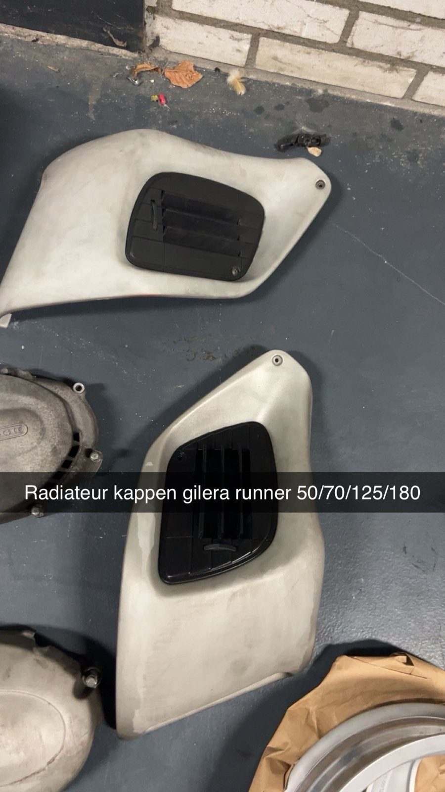 Radiateur kappen Gilera Runner 50/70/125/180, Ophalen of Verzenden, Gebruikt, Kap, Piaggio