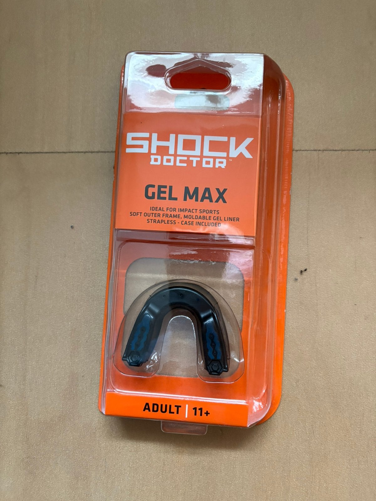 Bitje Shock Doctor Gel Max Adult zwart/blauw NIEUW, Ophalen of Verzenden, Nieuw
