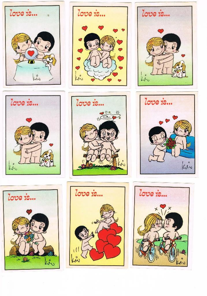 25 LOVE IS.. STICKERS, Verzamelen, Stickers, Ophalen of Verzenden, Zo goed als nieuw, Bedrijf of Vereniging