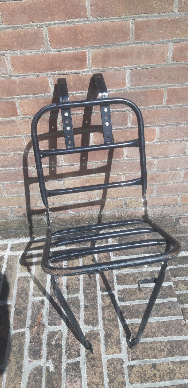 Zwart fietsrekje voor of achterop de fiets, Ophalen of Verzenden, Gebruikt