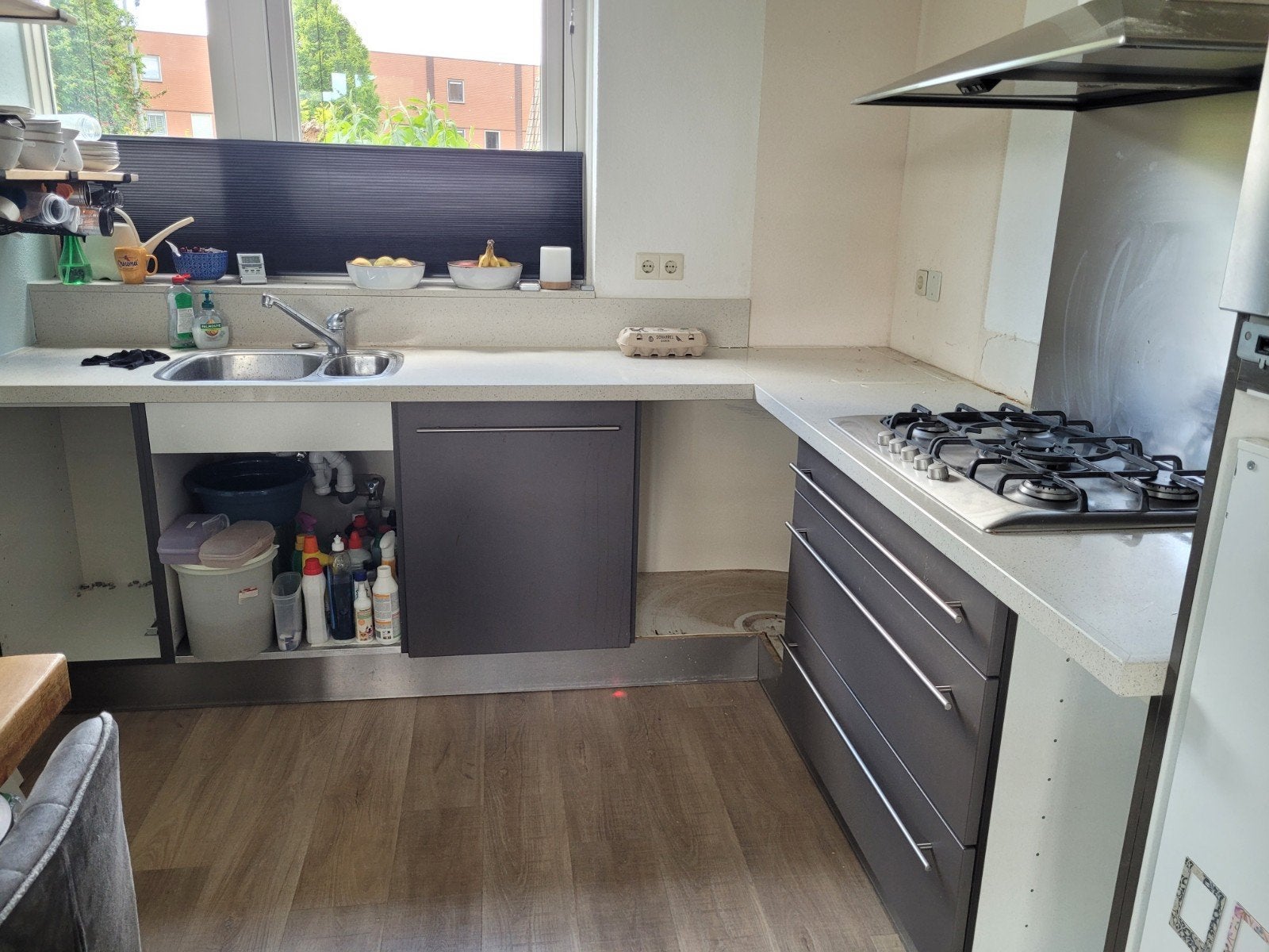 Keukenblad., Huis en Inrichting, Keuken | Complete keukens, Overige typen, Graniet of Steen, Ophalen of Verzenden, Zo goed als nieuw