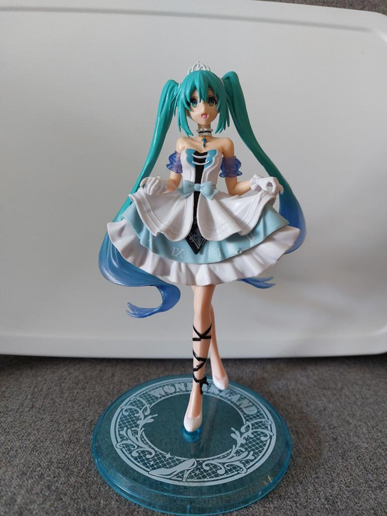 Hatsune Miku figure (blue) (blauw) anime, Ophalen of Verzenden, Overige figuren, Zo goed als nieuw, Beeldje of Figuurtje
