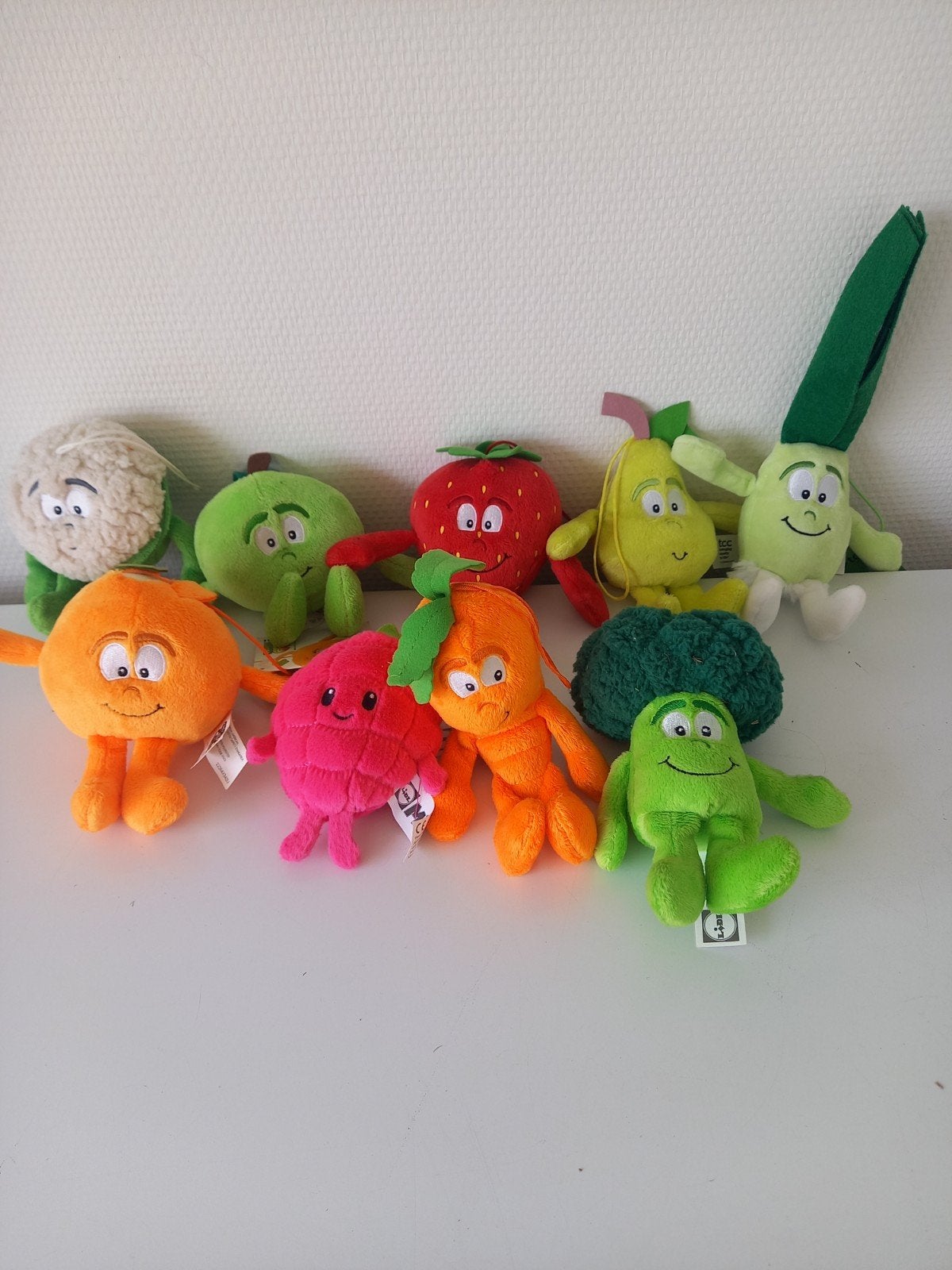 Lidl Groenten en Fruit Mini's Knuffels - Complete Set, Ophalen of Verzenden