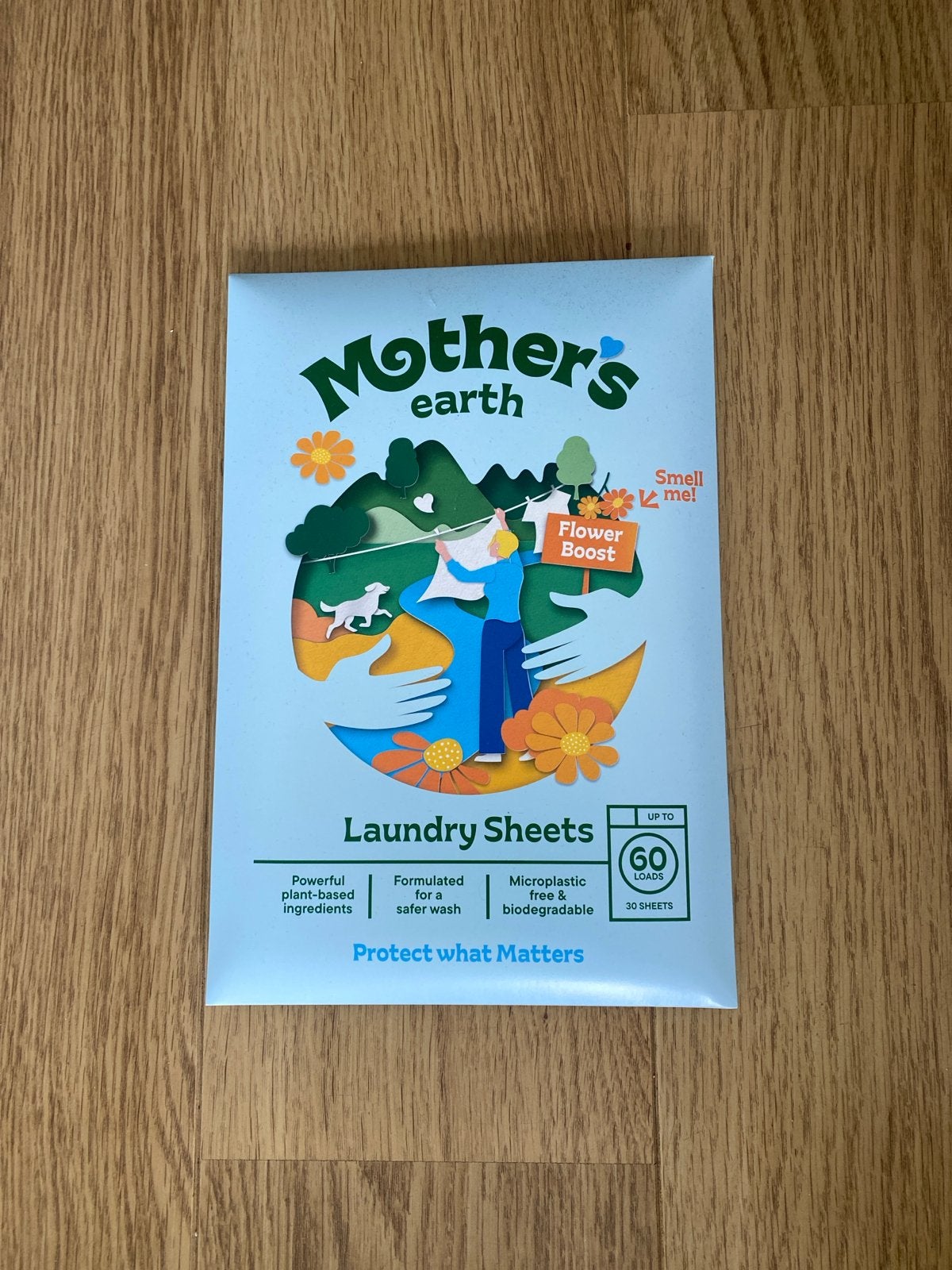 Mother's Earth Wasmiddel Vellen - Flower Boost (60 wasbeurte, Ophalen of Verzenden, Nieuw