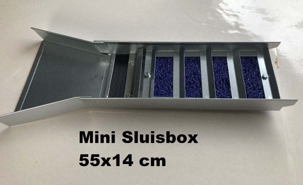 Mini sluisbox Afmetingen is 55 cm bij 14 cm Metaaldetector, Ophalen of Verzenden, Nieuw