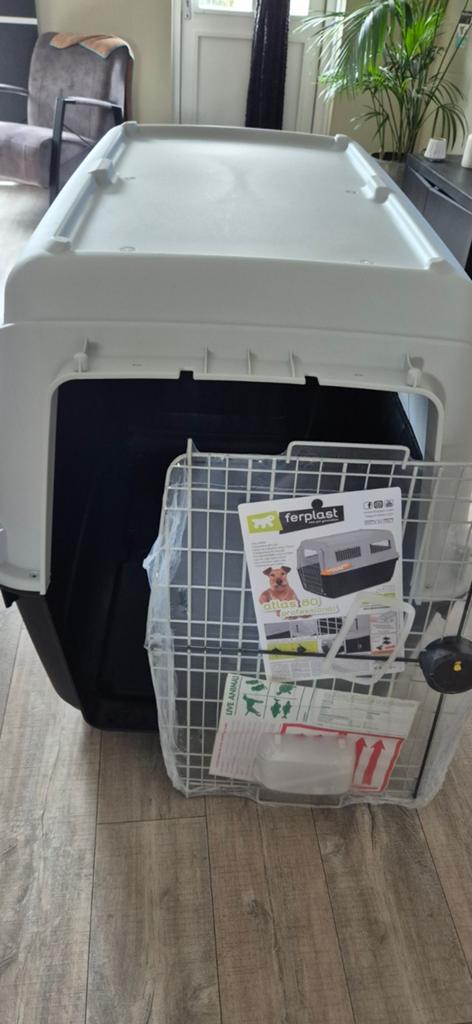 NOG NIEUWE  Ferplast Vervoersbox Atlas Pro Grijs, Dieren en Toebehoren, Ophalen of Verzenden, Nieuw