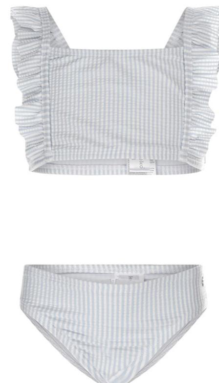 Koko Noko seersucker crop bikini maat 134/140, Meisje, Sport- of Zwemkleding, Ophalen of Verzenden, Zo goed als nieuw