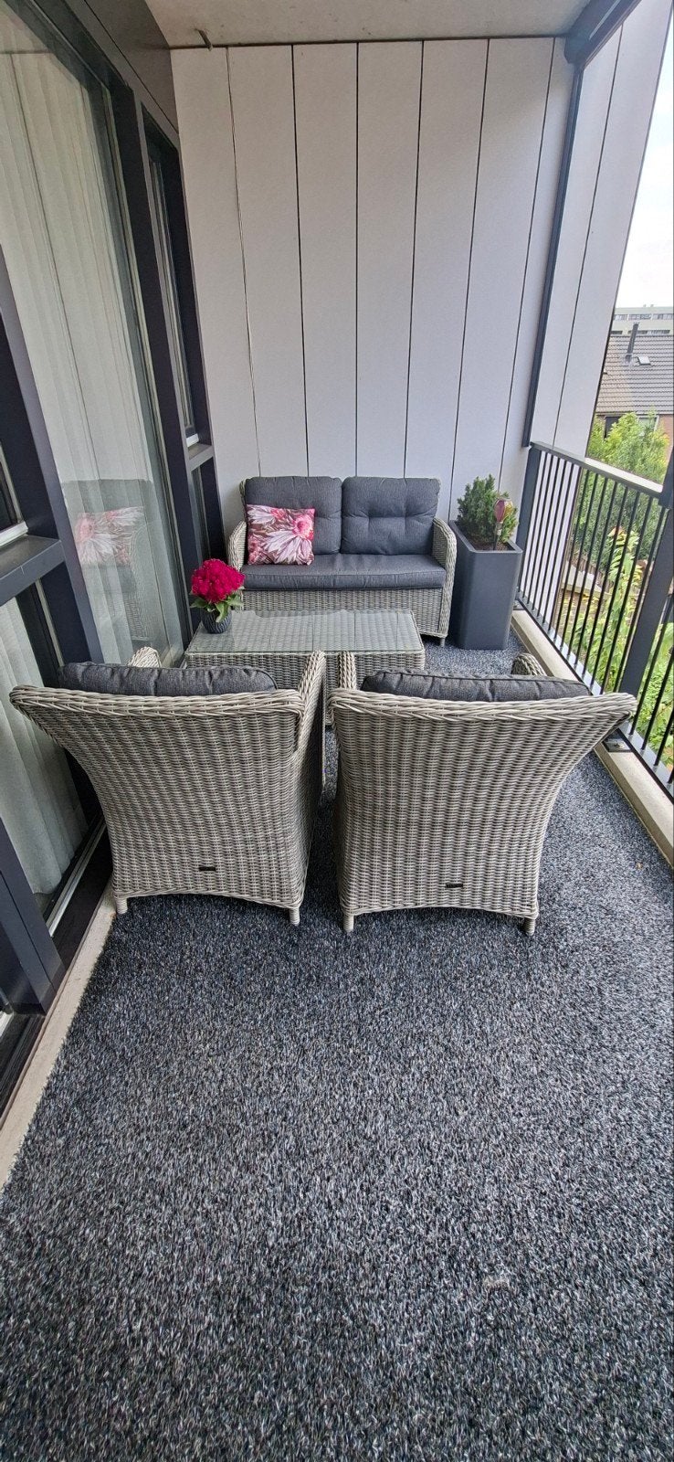 Intenso Wicker Loungeset - Zo goed als nieuw, Ophalen, 4 zitplaatsen, Loungeset, Wicker